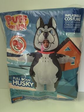 Spooktacular Creations Husky Inflatable Costume Size 7-10Y
